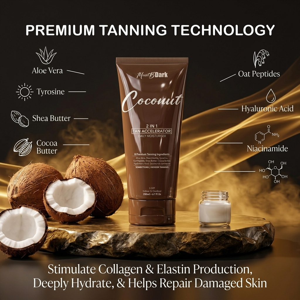 MustBDark Coconut Tan Accelerator & Moisturizer 200ml