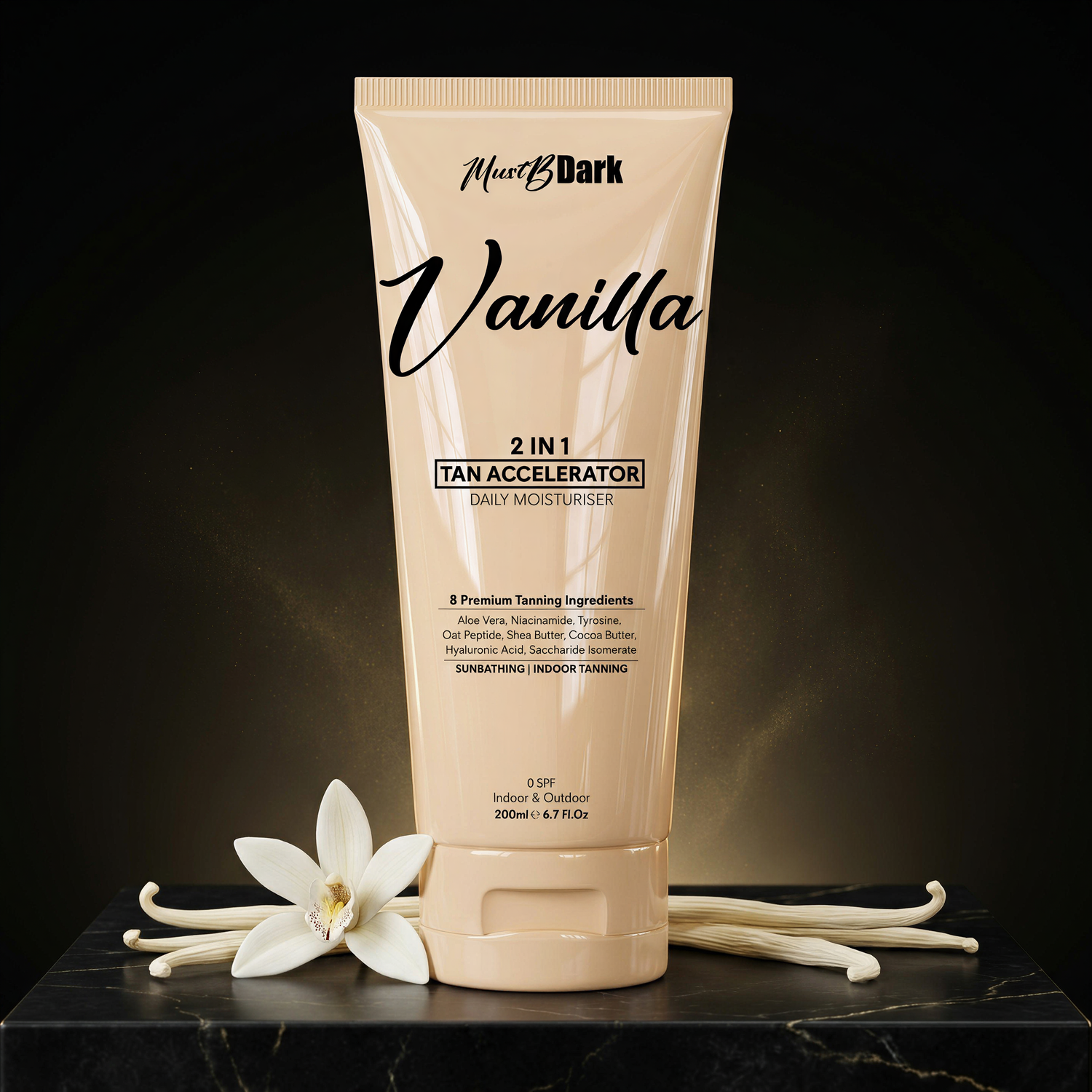 MustBDark Vanilla Tan Accelerator & Moisturizer 200ml