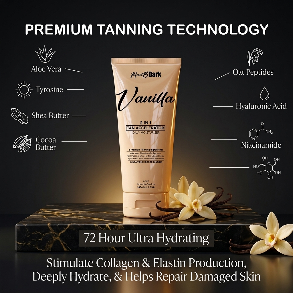 MustBDark Vanilla Tan Accelerator & Moisturizer 200ml