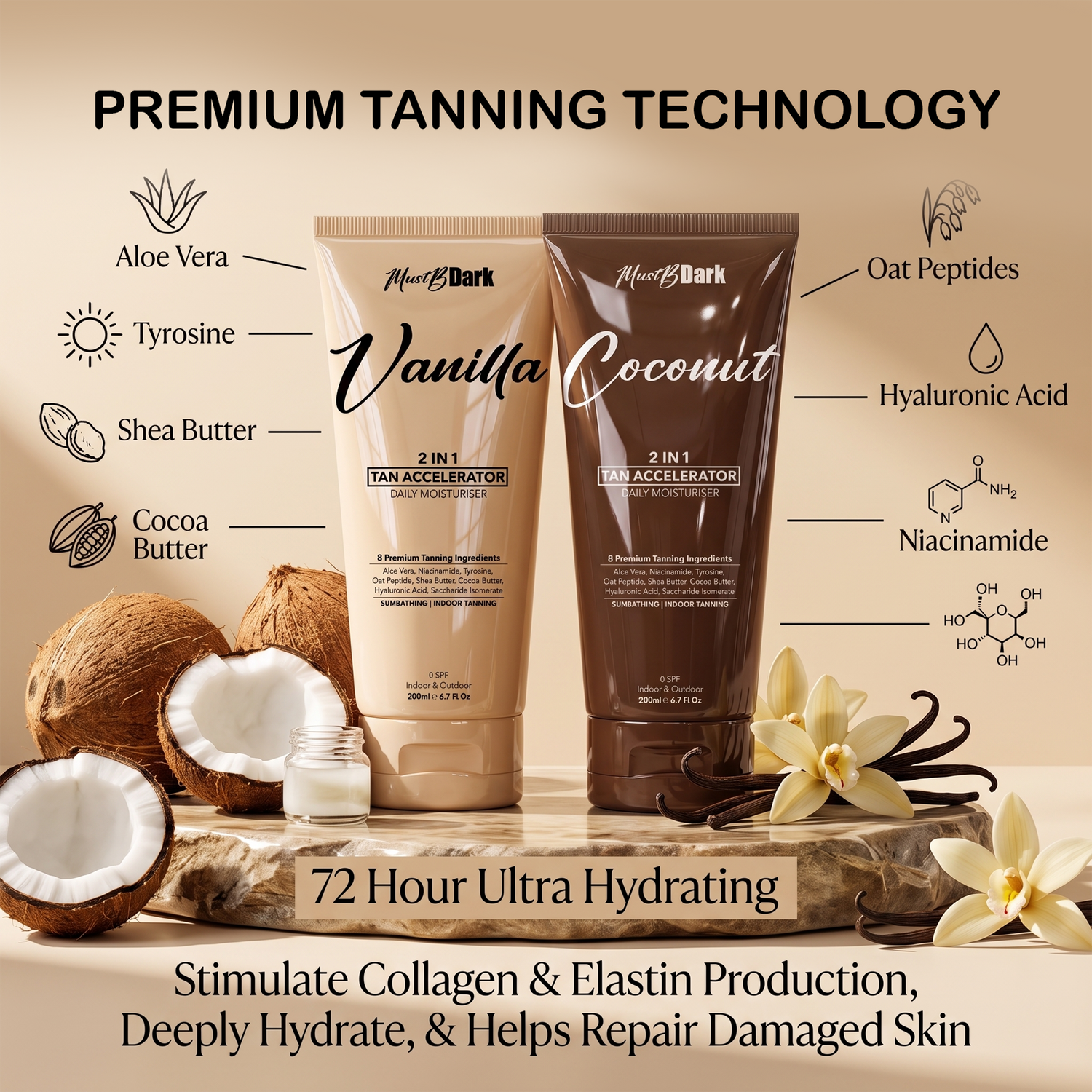 Luxury Vanilla & Coconut Tanning Bundle
