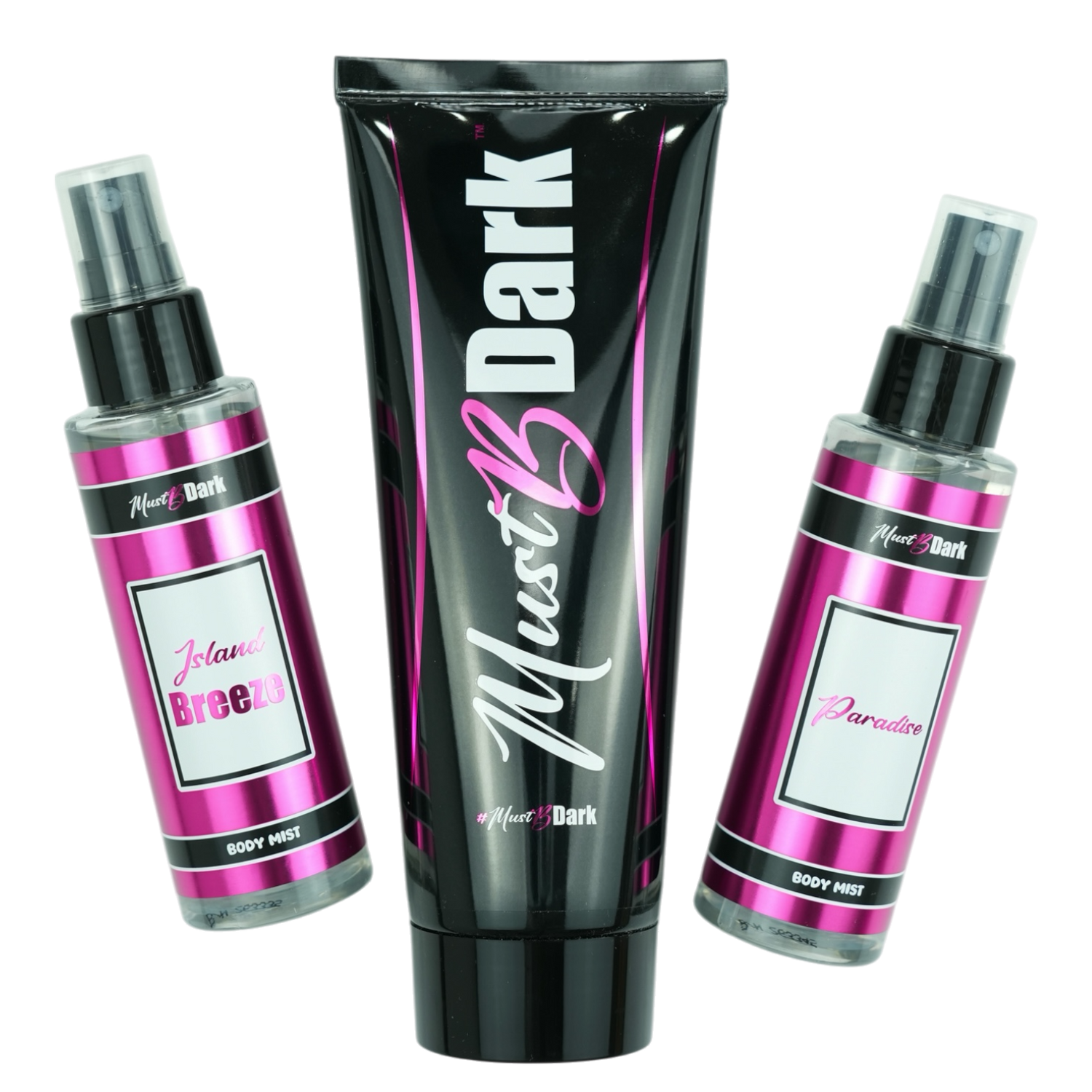 MustBDark Triple Bundle Tanning Cream & 2 Body Mists
